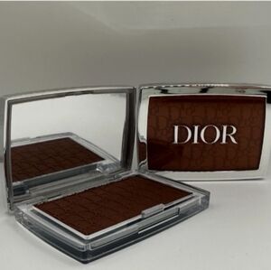 New Dior Mahogany Rosy Glow Embossed Powder Blush Makeup Compact #20
